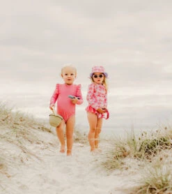 Girls' Apple Love LS Ruffle Set (Baby, Toddler, Little Kid) 13 Girls' Apple Love LS Ruffle Set (Baby, Toddler, Little Kid) -Family Swim Shop 7217021255848 pink 6a