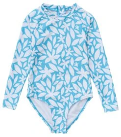 Girls' Aqua Bloom Sustainable LS Surf Suit (Baby, Toddler, Little Kid, Big Kid)