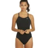 Nike Women's HydraStrong Solid Poly Racer Back One Piece Swimsuit 2 Nike Women's HydraStrong Solid Poly Racer Back One Piece Swimsuit -Family Swim Shop 7228379332776 black 1a