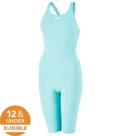 Speedo Women's Vanquisher Kneeskin Tech Suit Swimsuit -Family Swim Shop 7300840652968 blueice 5a