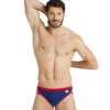 Arena Men's Icons Solid Brief Swimsuit -Family Swim Shop 7382564503720 navyred 1a