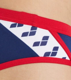 Arena Men's Icons Solid Brief Swimsuit -Family Swim Shop 7382564503720 navyred 5a