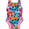Speedo Girls' Printed Snap One Piece Swimsuit (Baby, Toddler) -Family Swim Shop 7385605603496 aquasplash 1a