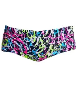 Funky Trunks Men's Messed Up Sidewinder Square Leg Swimsuit -Family Swim Shop 7394937503912 messedup 3a