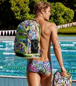 Funky Trunks Men's Messed Up Sidewinder Square Leg Swimsuit -Family Swim Shop 7394937503912 messedup 6a