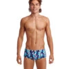 Funky Trunks Men's Pengoo Parade Sidewinder Square Leg Swimsuit -Family Swim Shop 7394937634984 pengooparade 1a