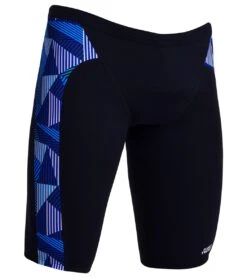 Funky Trunks Men's Blue Bars Jammer Swimsuit 11 Funky Trunks Men's Blue Bars Jammer Swimsuit -Family Swim Shop 7394938618024 bluebars 5a