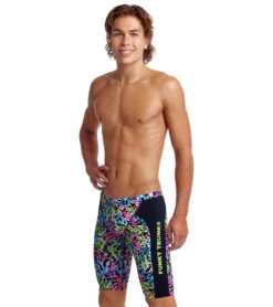 Funky Trunks Men's Messed Up Jammer Swimsuit -Family Swim Shop 7394938978472 messedup 4a