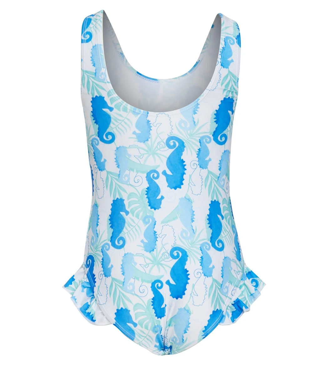 Girls' Seahorse Reef Delaney UPF 50+ Delaney One Piece Swimsuit (Baby, Toddler, Little Kid) 4 Girls' Seahorse Reef Delaney UPF 50+ Delaney One Piece Swimsuit (Baby, Toddler, Little Kid) - Image 2