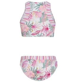 Seafolly Girls' Island In The Sun Two Piece Bikini Set (Big Kid) -Family Swim Shop 7433350545576 island 2a