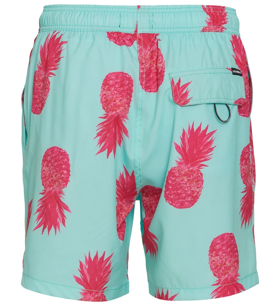 Men's 17" Pina Colada Printed Swim Trunks 4 Men's 17" Pina Colada Printed Swim Trunks - Image 2