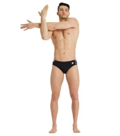 Arena Men's Crazy Placement Brief Swimsuit -Family Swim Shop 7468255084712 blackmulti 3a