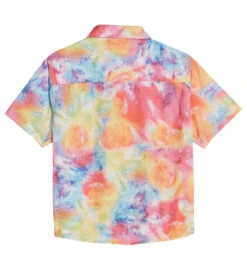 Boys' Bright Tie Dye Camp Shirt & Swim Trunks Set (Big Kid) -Family Swim Shop 7472291348648 multi 4a