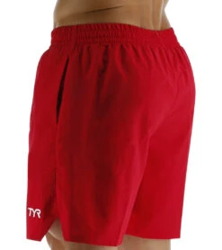 TYR Men's Deck-X Swim Trunks -Family Swim Shop 7483260567720 red 6a