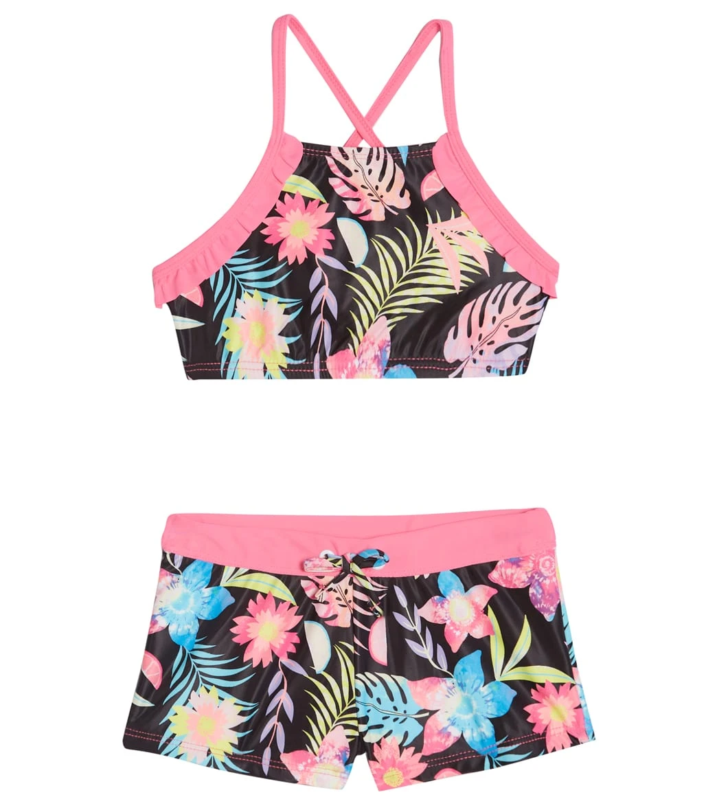 Girls' Surf All Day 3 Piece Tankini Set (Little Kid, Big Kid) 3 Girls' Surf All Day 3 Piece Tankini Set (Little Kid, Big Kid)