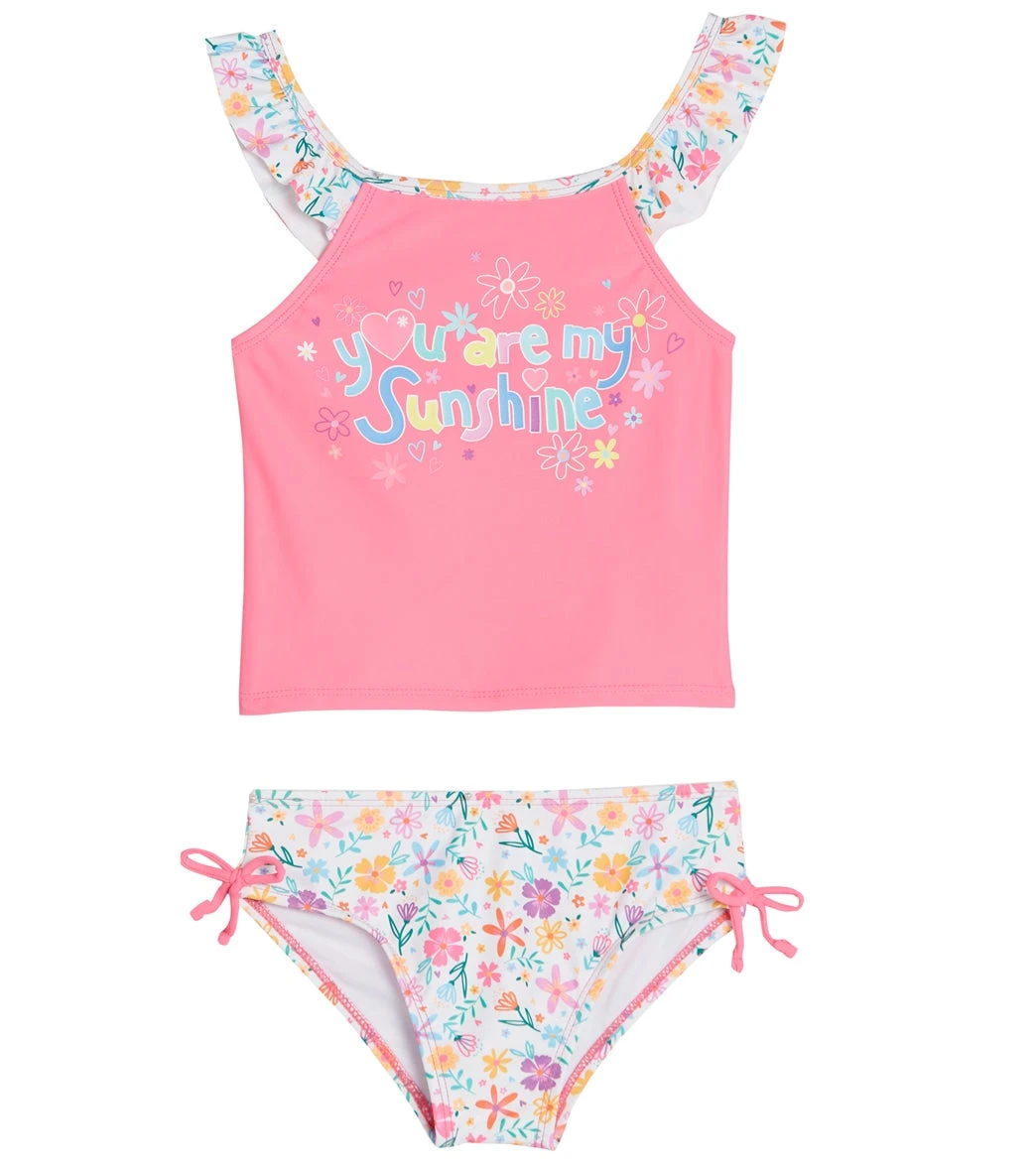 Girls' Field Of Dreams Two Piece Tankini Set (Baby, Toddler) 3 Girls' Field Of Dreams Two Piece Tankini Set (Baby, Toddler)