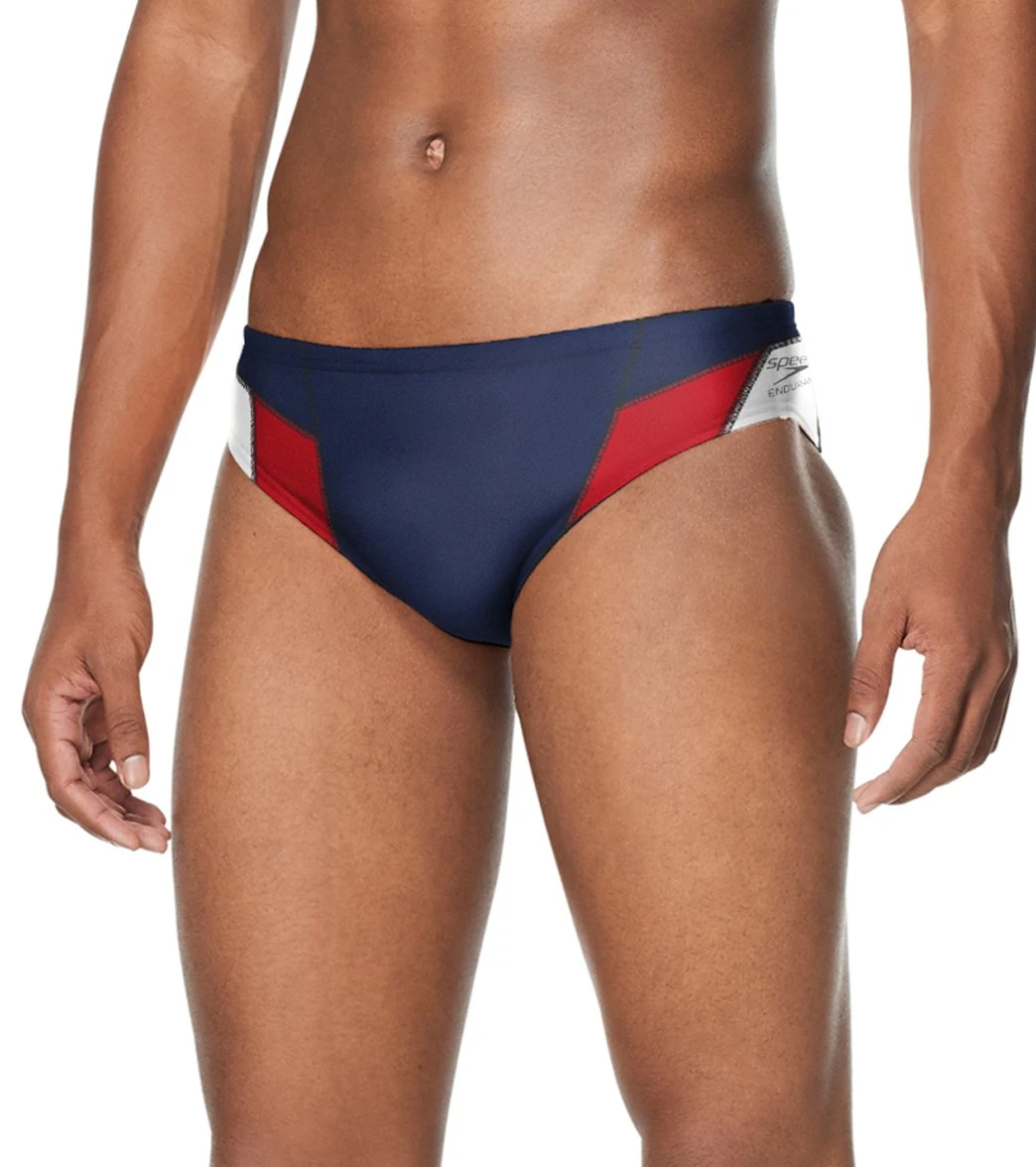 Speedo Men's Edge Splice Brief Swimsuit 3 Speedo Men's Edge Splice Brief Swimsuit