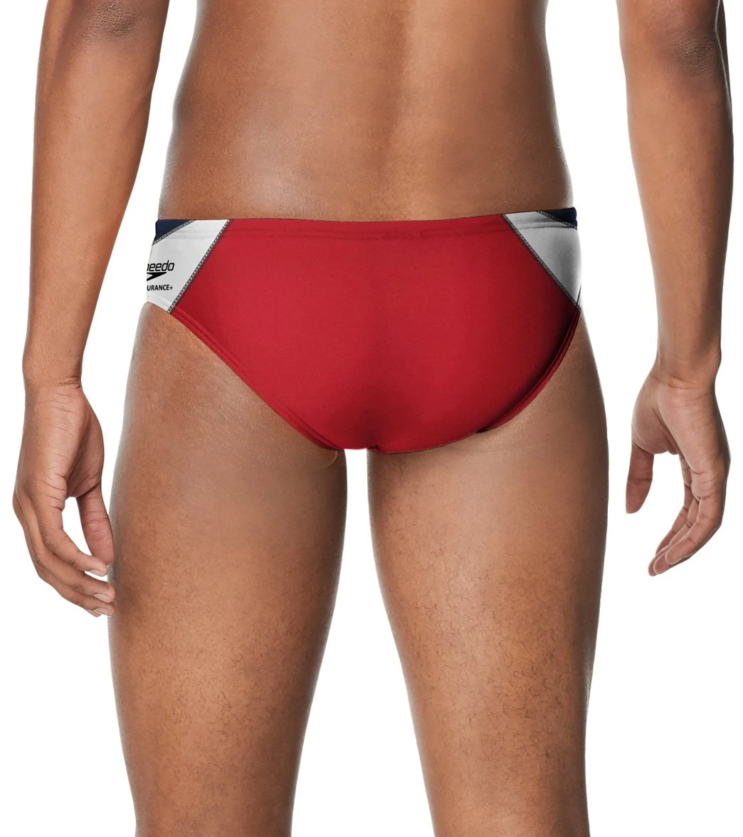 Speedo Men's Edge Splice Brief Swimsuit 4 Speedo Men's Edge Splice Brief Swimsuit - Image 2