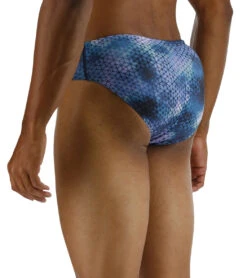 TYR Men's Starhex Racer Brief Swimsuit -Family Swim Shop 7539491012776 blueice 7a