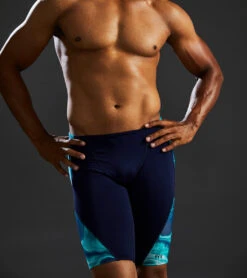 TYR Men's Mezio Blade Jammer Swimsuit 18 TYR Men's Mezio Blade Jammer Swimsuit -Family Swim Shop 7539493994664 tealmulti 7a