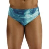 TYR Men's Mezio Racer Brief Swimsuit -Family Swim Shop 7539494682792 tealmulti 1a