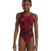 TYR Girls' Diploria Maxfit One Piece Swimsuit -Family Swim Shop 7539514015912 red 1a