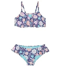 Girls' Flower Riot Cayucos Two Piece Bikini Set (Big Kid)