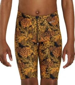 Coral Reef Jammer Swimsuit Youth (22 - 28) -Family Swim Shop 7595552571560 gold 5a