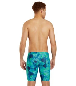 Fractalicious Jammer Swimsuit -Family Swim Shop 7595555586216 bluegreen 3a