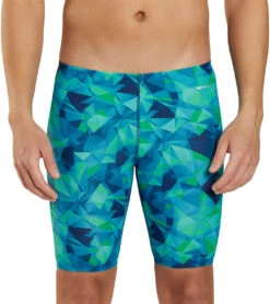 Fractalicious Jammer Swimsuit -Family Swim Shop 7595555586216 bluegreen 4a