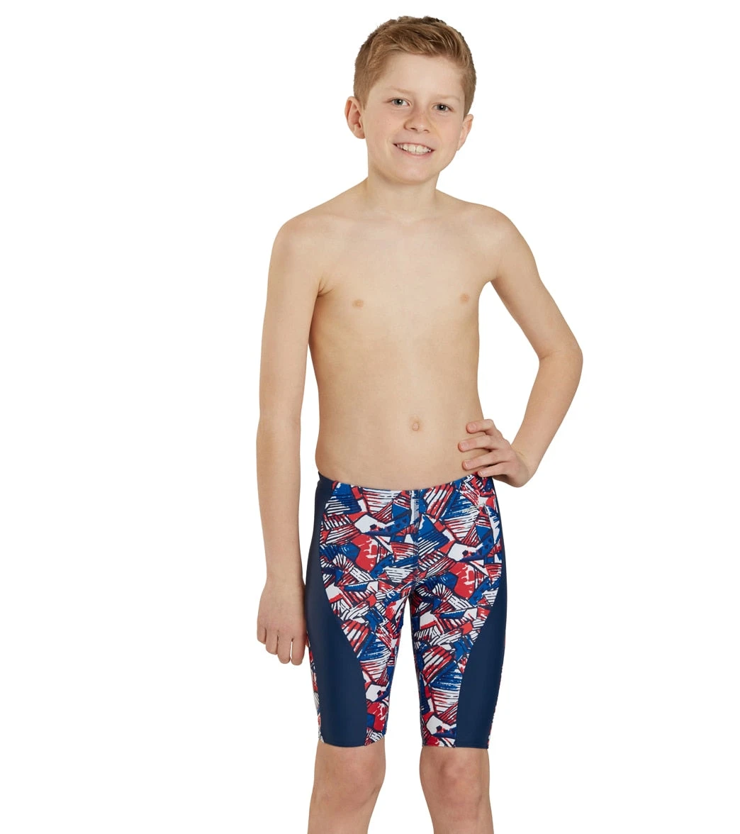 Tribal Graffiti Splice Jammer Swimsuit Youth (22 - 28) 3 Tribal Graffiti Splice Jammer Swimsuit Youth (22 - 28)