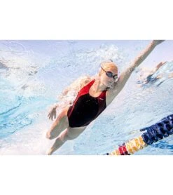 Piped Splice Wide Strap One Piece Swimsuit -Family Swim Shop 7595815272616 blackmaroon 6a