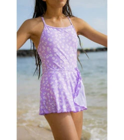 Girls' Bella One Piece Swimsuit (Toddler, Little Kid, Big Kid) -Family Swim Shop 7600911384744 lavender 5a