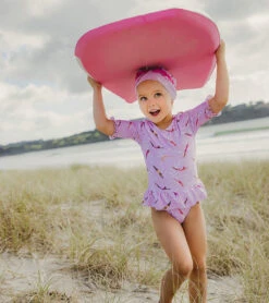 Girls' Diving Diva Skirted One Piece Swimsuit (Baby, Toddler) -Family Swim Shop 7601446289576 pink 3a