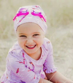 Girls' Diving Diva Skirted One Piece Swimsuit (Baby, Toddler) -Family Swim Shop 7601446289576 pink 7a