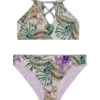 Splendid Girls' Panama Garden Reversible Two Piece Bikini Set (Big Kid)