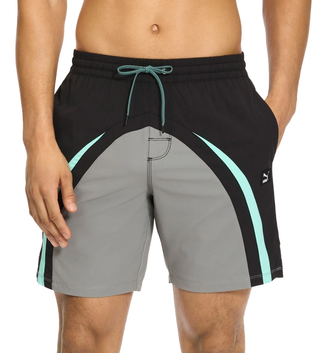 Puma Men's 7" Swxp Blocked Swim Trunks 3 Puma Men's 7" Swxp Blocked Swim Trunks