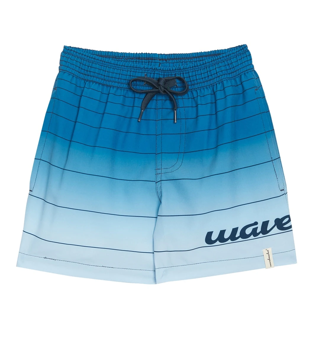 Boy's Ombre Stripe Swim Trunks 3 Boy's Ombre Stripe Swim Trunks