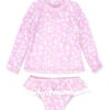 Girls' Sandy Toes Two Piece Swim Set (Toddler, Little Kid) 2 Girls' Sandy Toes Two Piece Swim Set (Toddler, Little Kid) -Family Swim Shop 7717057527976 fairytalepink 1a
