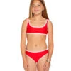 Volcom Girls' Coco Two Piece Bikini Set (Big Kid) 1 Volcom Girls' Coco Two Piece Bikini Set (Big Kid) -Family Swim Shop 7756380438696 candyapple 1a