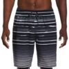Nike Men's 20" Fade Stripe Breaker Swim Trunks 1 Nike Men's 20" Fade Stripe Breaker Swim Trunks -Family Swim Shop 7756927074472 black 1a