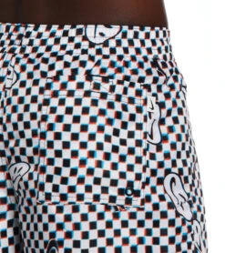 Nike Men's Smiles Check Swim Trunks -Family Swim Shop 7761615618216 black 5a