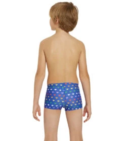 Rainbow Heart Square Leg Swimsuit Youth (22-28) -Family Swim Shop 7764257013928 rainbowheart 4a