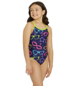 Gotta Wear Shades Thin Strap One Piece Swimsuit Youth (22-28)