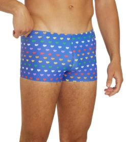 Rainbow Heart Square Leg Swimsuit -Family Swim Shop 7764259995816 rainbowheart 6a