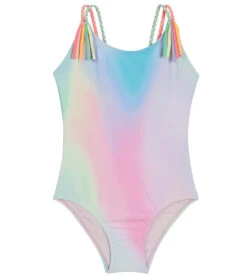 Girls' Unicorn Galaxy Ombre One Piece Swimsuit (Big Kid)