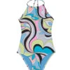 Girls' Love Shack High Neck One Piece Swimsuit (Big Kid) -Family Swim Shop 7774056120488 multi 1a